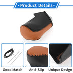 1 Pc Gear Shift Knob Cover for Mazda 3 (2014–2018) Black Faux Leather