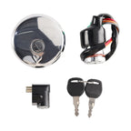 Ignition Switch Lock & Gas Cap Key Set for Suzuki GN125 (1982–2001)