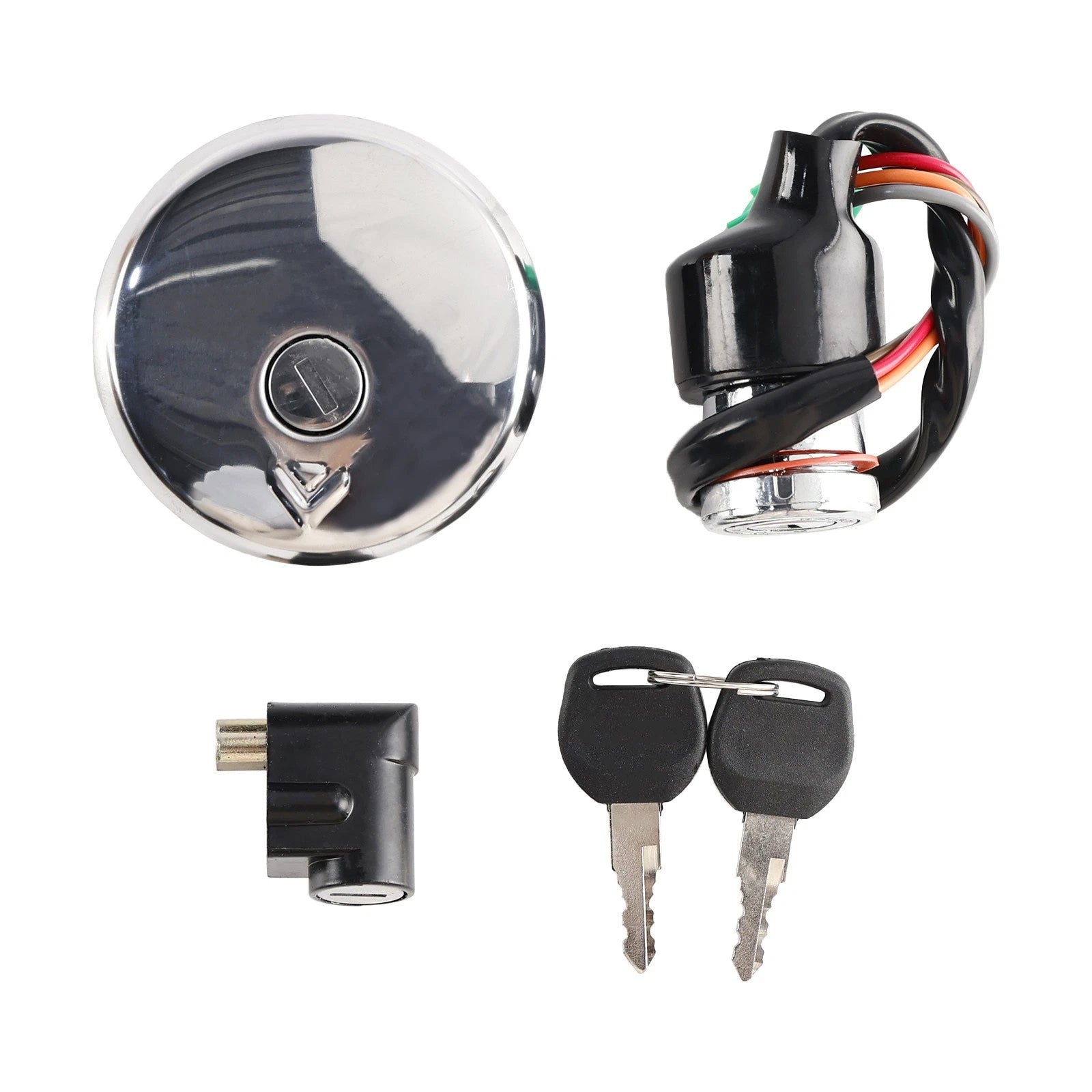 Ignition Switch Lock & Gas Cap Key Set for Suzuki GN125 (1982–2001)