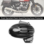 Front Sprocket Chain Guard Fairing Cover for Speed Twin 900 (2023–2024) Black T9