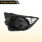 Fog Light Grill No.AE5Z17E810FA for Ford Fusion (2010–2012) Black ABS