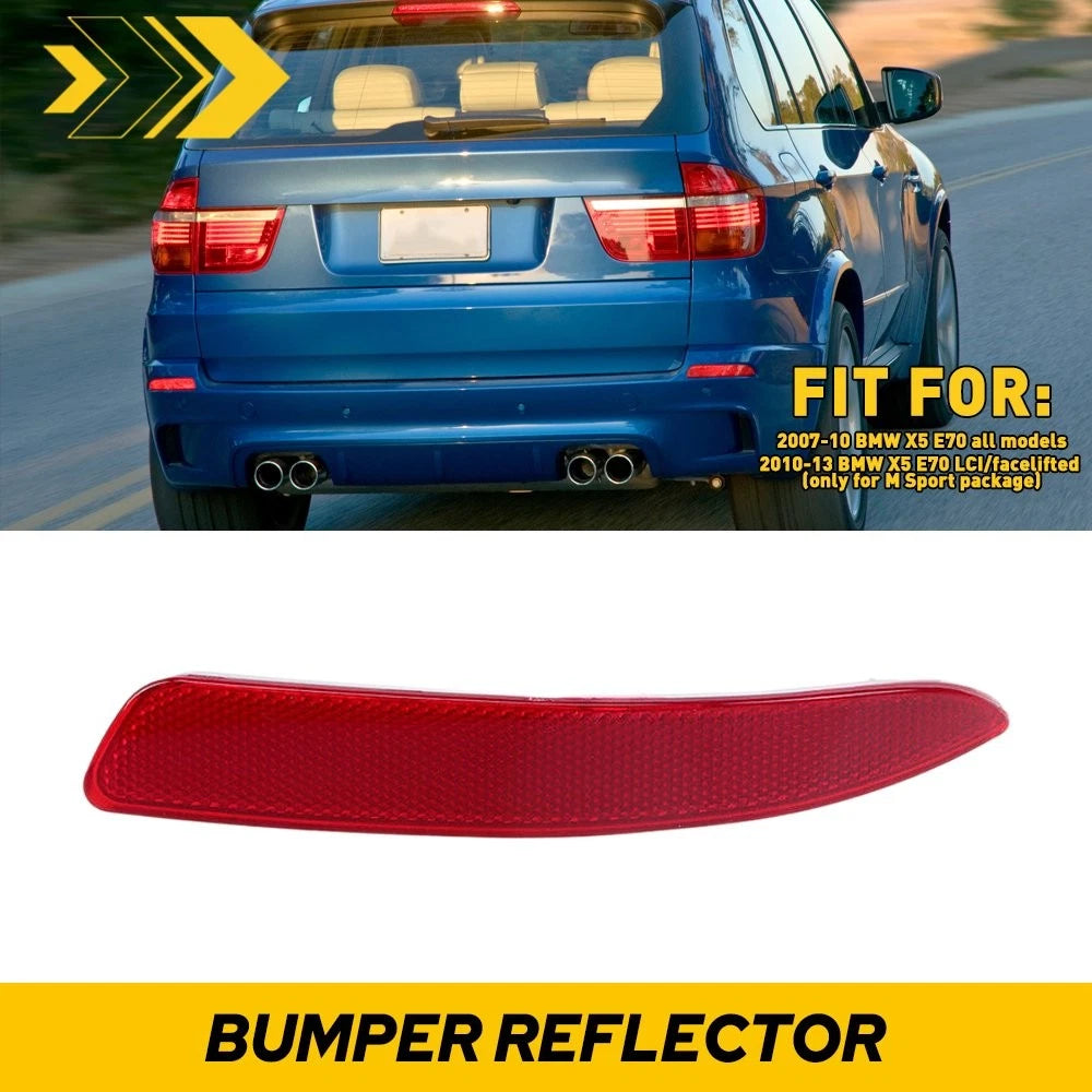 Rear Right Bumper Reflector Light for BMW X5 (2007–2010) Red
