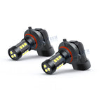 12-SMD 6000K White 9005 LED High Beam Daytime Running Light Bulbs for 2010-2024