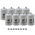 Set of 8 Wix 33472 Fuel Water Separator Filters for Heavy Duty Vehicles