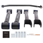 5X Front Upper & Lower Control Arms + Front Track Bar for Jeep Cherokee XJ (1984–2001)