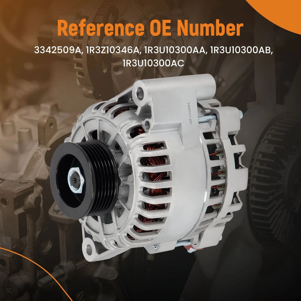 100A 12V Iron Alternator for Ford Mustang V6 3.8L 3.9L (2001–2004) 1R3U-10300-AD