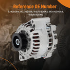 100A 12V Iron Alternator for Ford Mustang V6 3.8L 3.9L (2001–2004) 1R3U-10300-AD