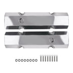2X Fabricated Aluminum Tall Valve Covers for Small Block Chevy 305 327 V8 (1960–1985)