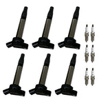 Set of 6 Ignition Coils & Iridium Spark Plugs for Toyota Tacoma (2016–2021)