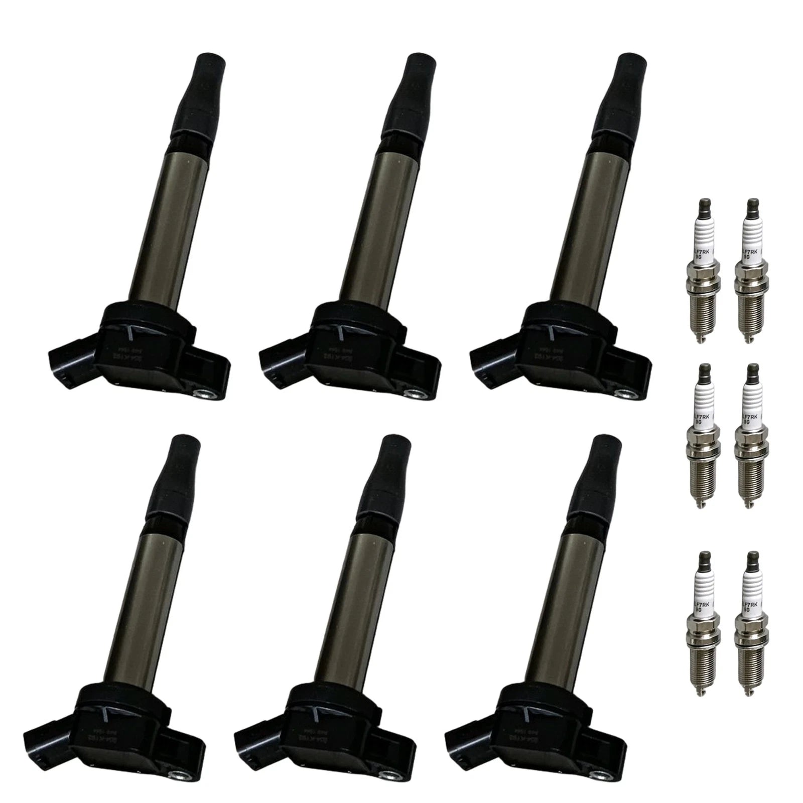 Set of 6 Ignition Coils & Iridium Spark Plugs for Toyota Tacoma (2016–2021)