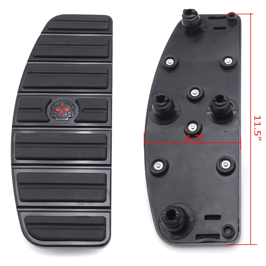 Skull Footboard Floorboard Set for Harley Touring Softail (1987–2015)