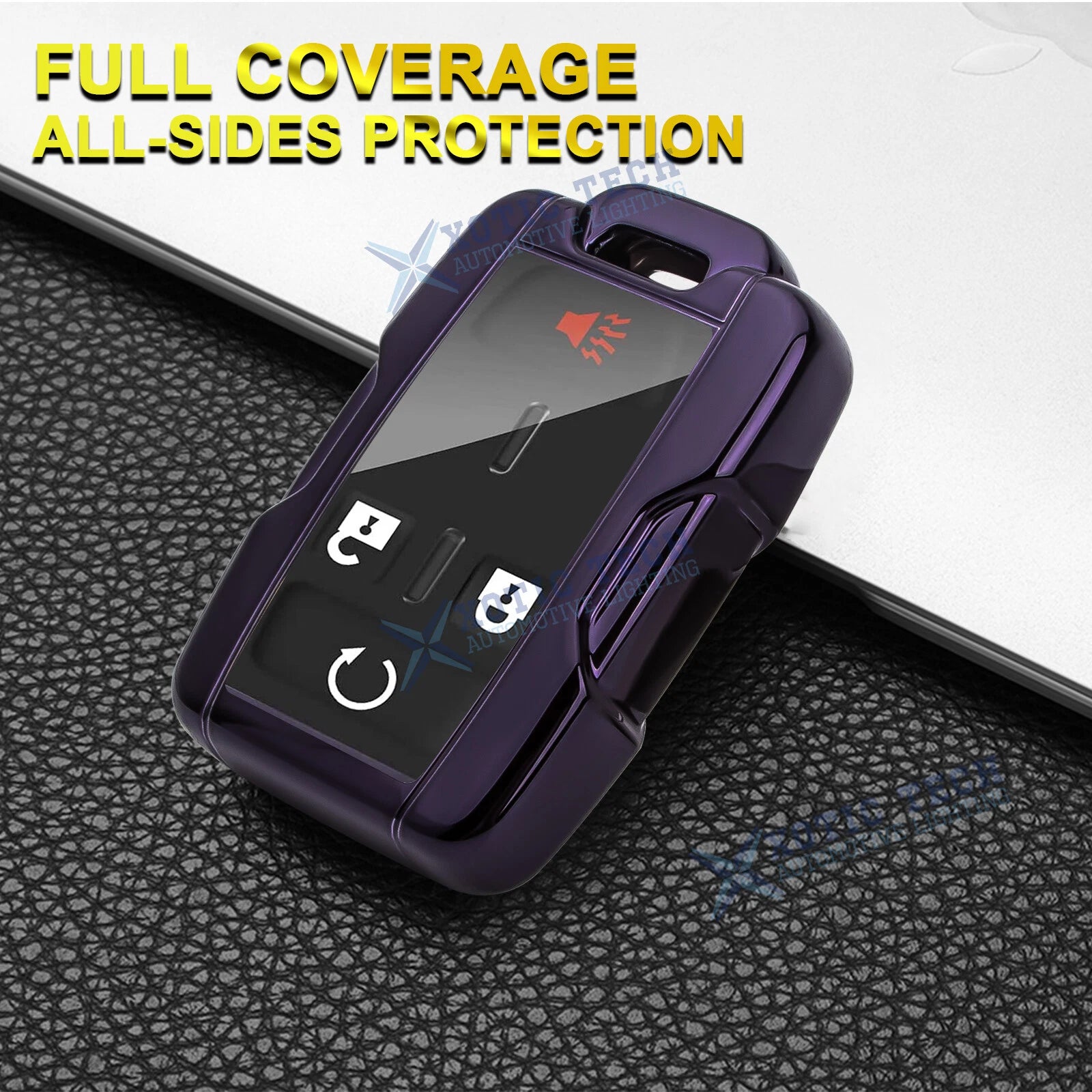 Keyless Fob Case Shell Soft TPU for GMC Sierra Yukon (2010-2019)