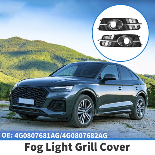 1 Pair Fog Light Grills for Audi A6 C7 A6L (2012–2018) No. 4G0807681AG/4G0807682AG