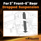 Complete Drop Shock Kit for Ford F-150 2WD (1997–2004) 3" Front 6" Rear