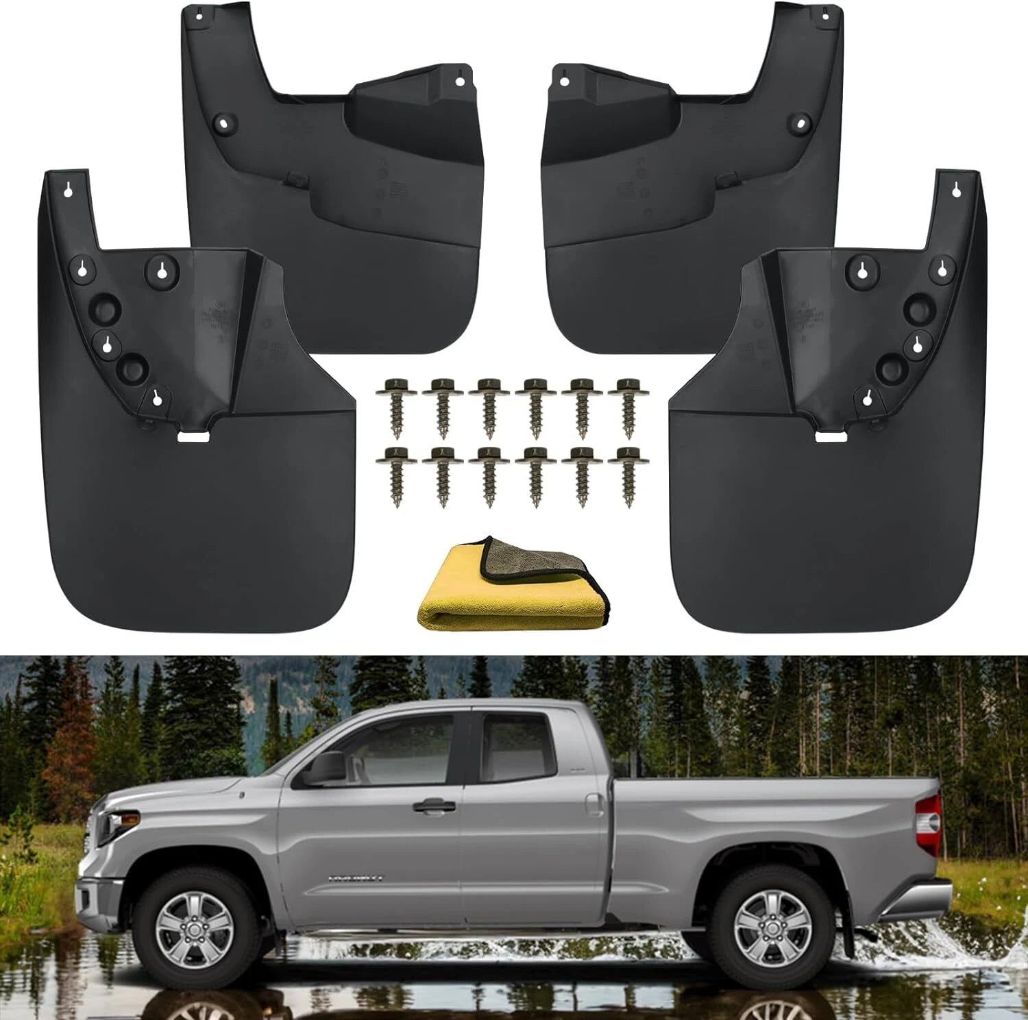 Mud Flap Set for Toyota Tundra (2007–2021) - Splash Guards