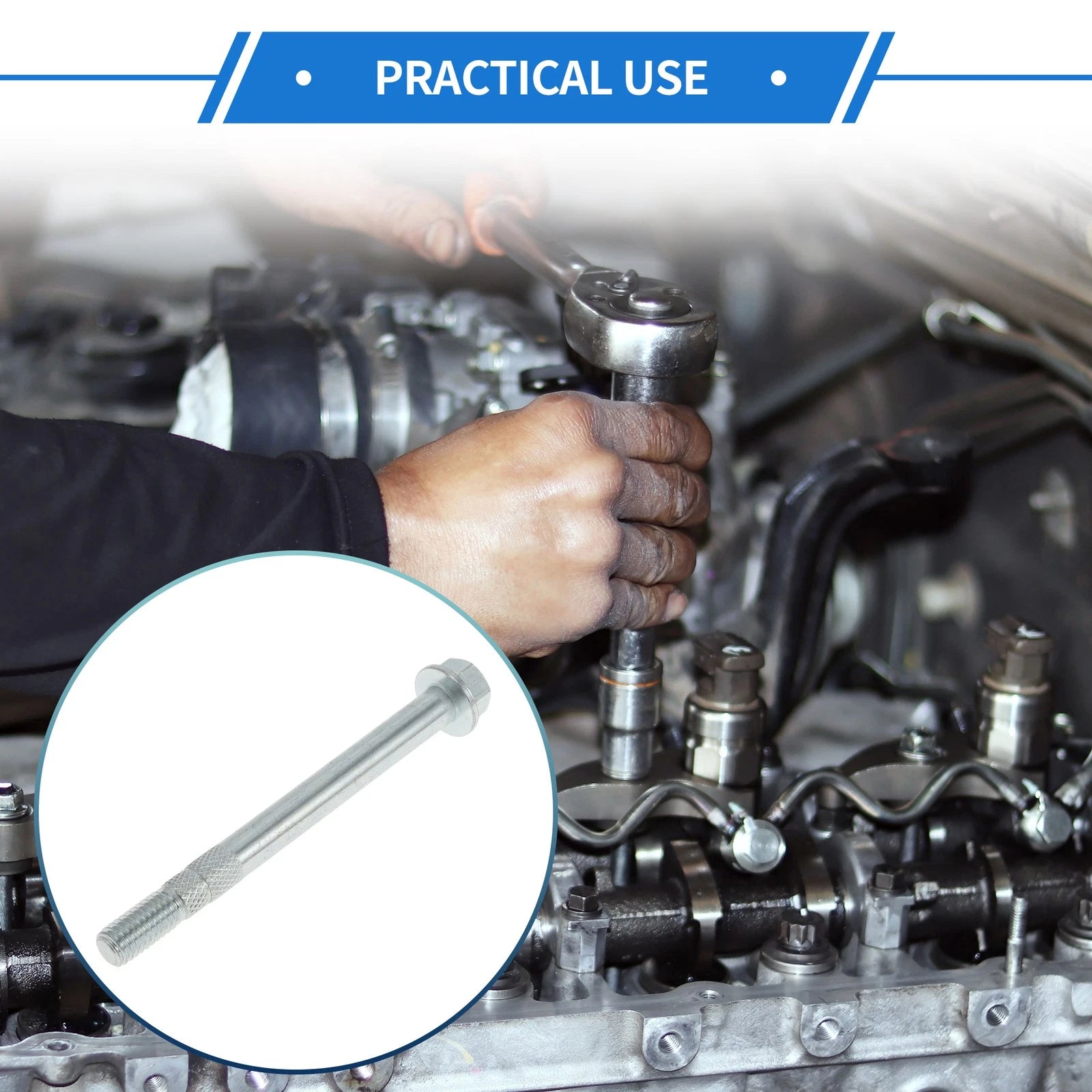 Starter Mounting Bolt for Chevrolet C1500 Cheyenne (1990–1999)