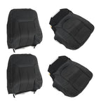 Set of 2 Black Leather Seat Covers for Ford F250 F350 Lariat (2011–2016)