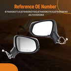Heated Power Side View Mirrors for Toyota RAV4 (2019–2022) 8794042E12 White Pair