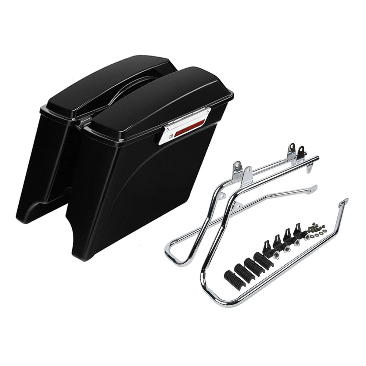 Saddlebag Set with Conversion Bracket for Harley Softail Fatboy (1986–2017)