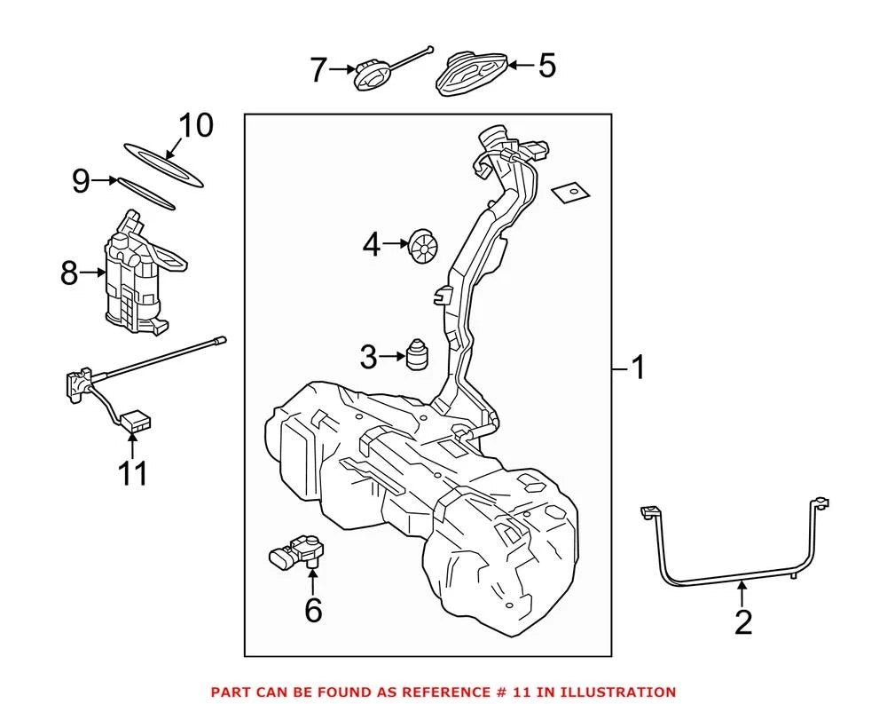 Genuine OEM Fuel Sender and Hanger Assembly for Mercedes-Benz C300 (2015)