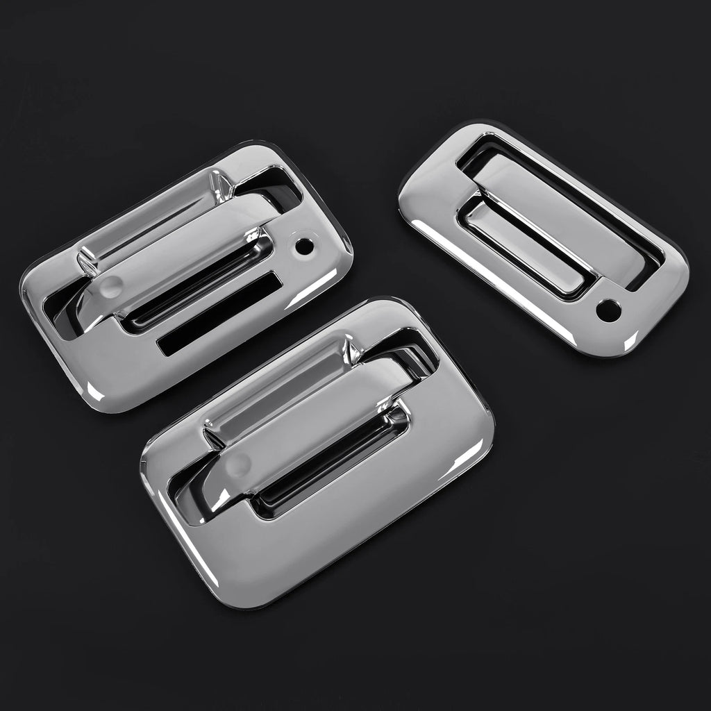 Set of 2 Chrome Door Handle & Tailgate Covers for Ford F-150 (2004-2014)