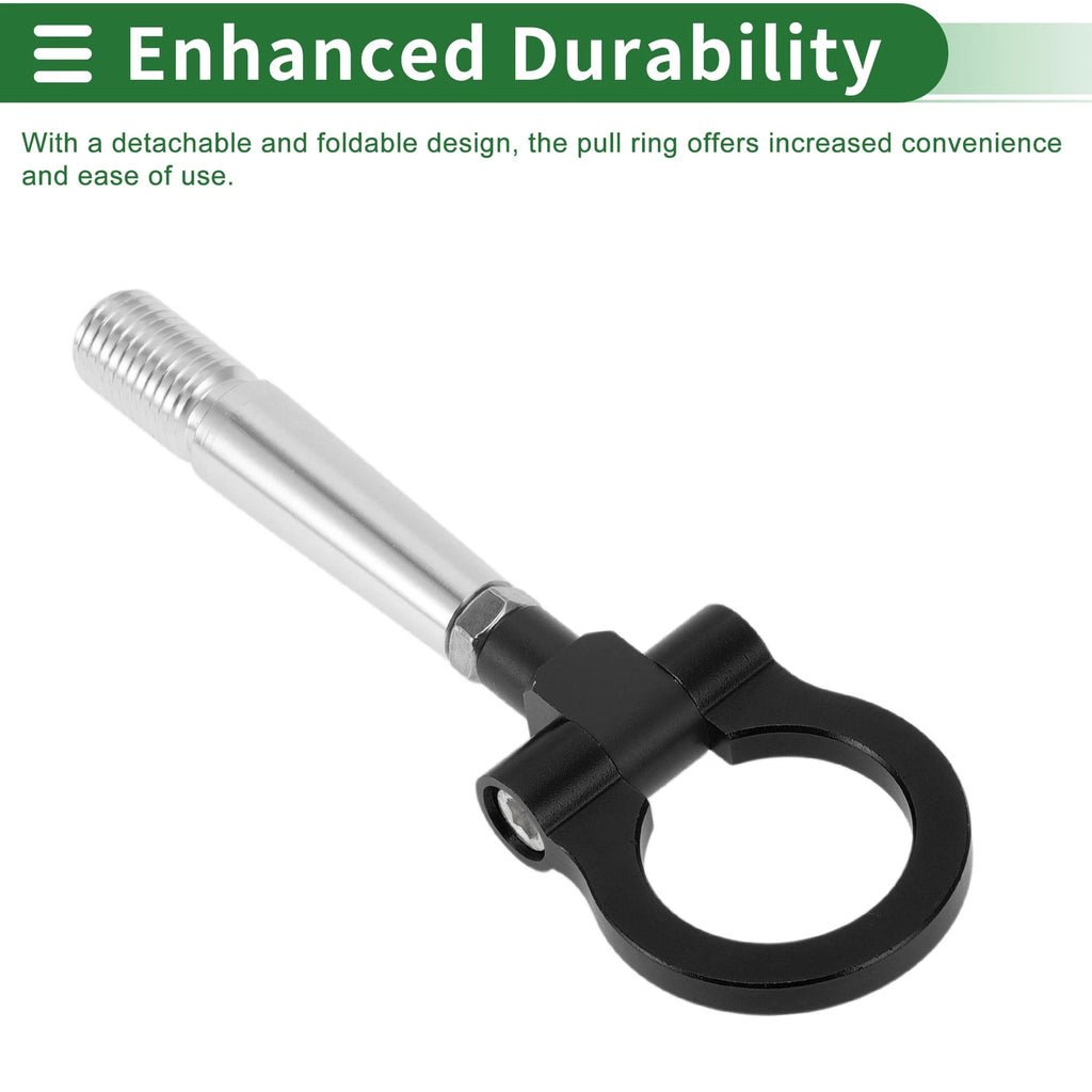 Tow Hook for Mitsubishi Lancer EX (2007–2012) 23.6mm Aluminum Alloy Black