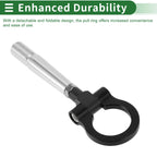Tow Hook for Mitsubishi Lancer EX (2007–2012) 23.6mm Aluminum Alloy Black