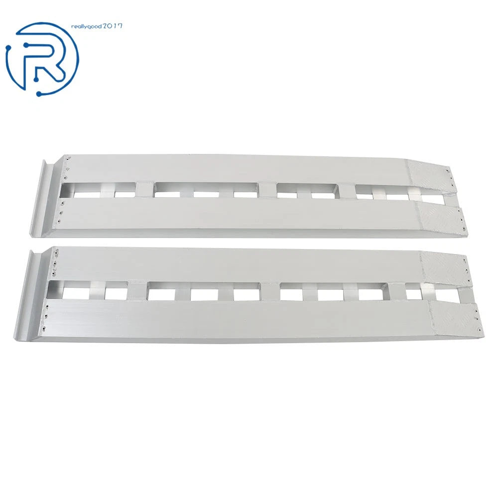 2PC 60'' Aluminum Slip-Proof Ramps for Car Trailer Truck