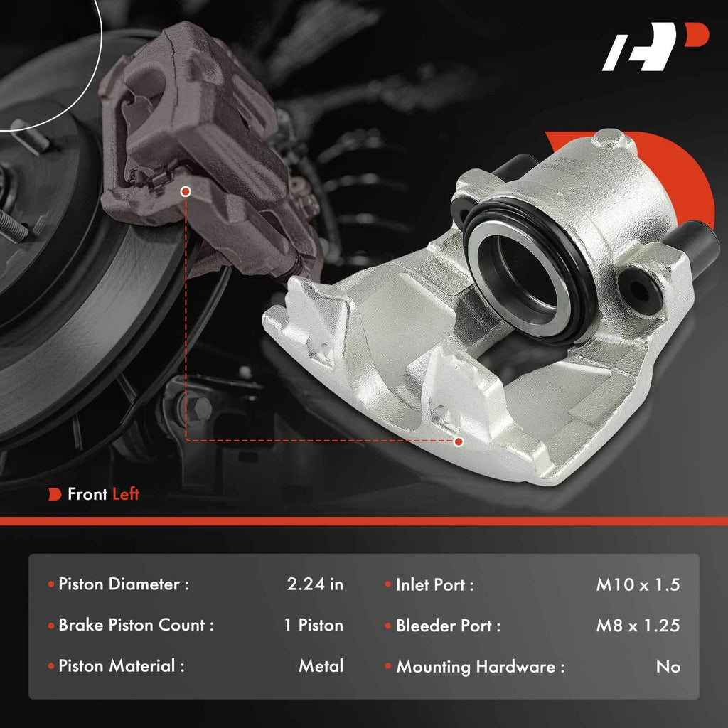 Front Left Brake Caliper for Chevrolet Astra Saab 9-3 9-5 900 Saturn (2000â2010)