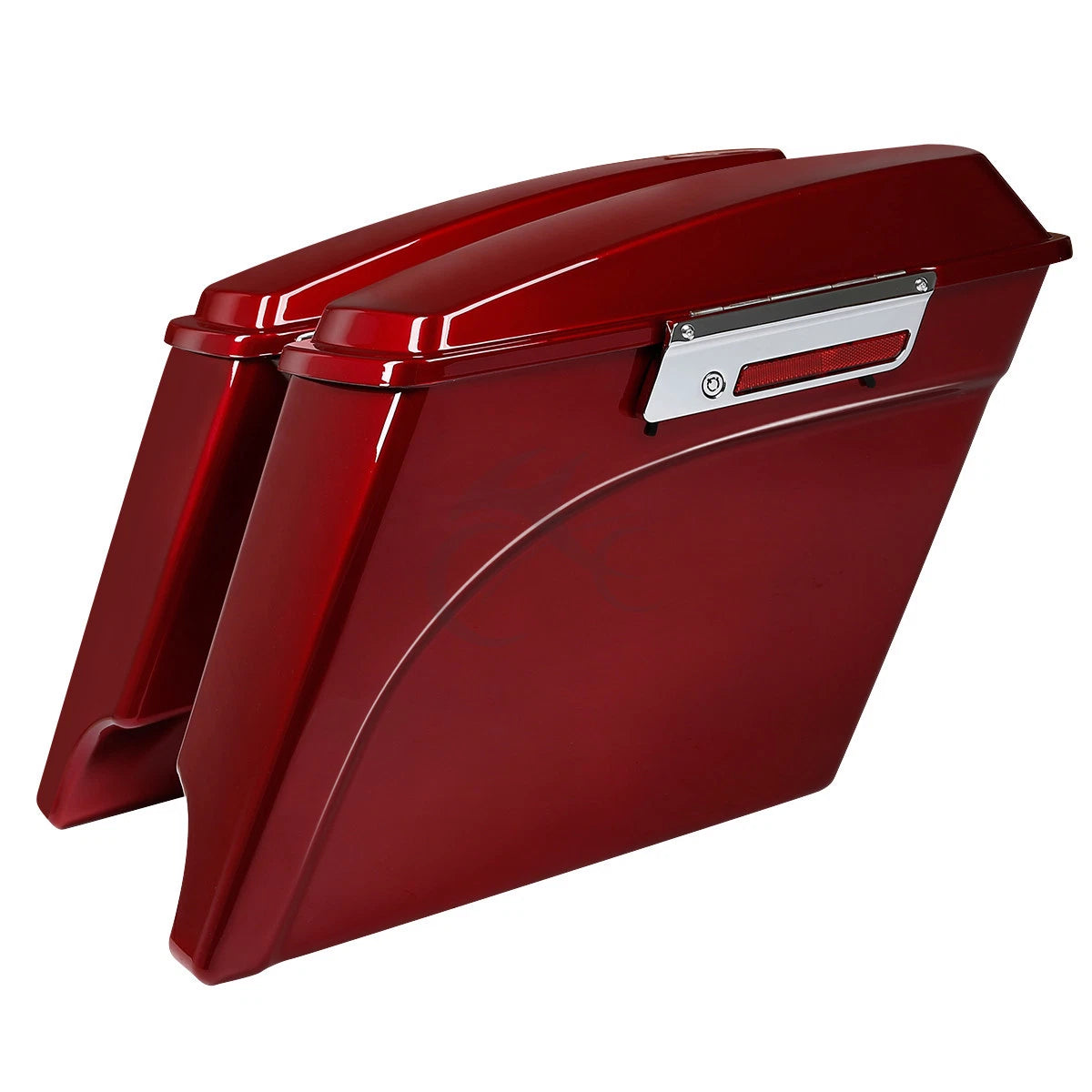 5" Stretched Extended Hard Saddlebags w/ Lids for Harley Electra Glide (1993–2013)