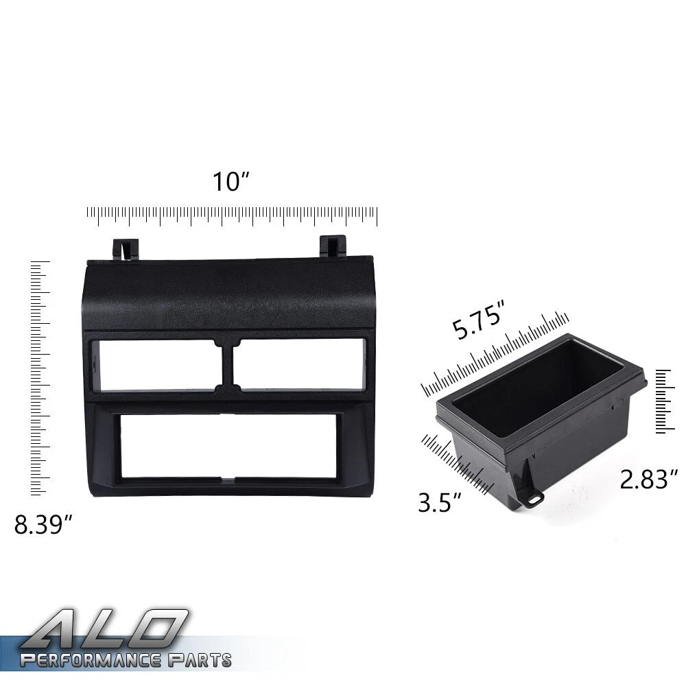 Dash Bezel Kit for Chevy GMC Trucks (1988–1994) Black