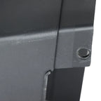 Set of 2 Black Rear Bumper End Cap Covers for Ford Transit (2015–2019)
