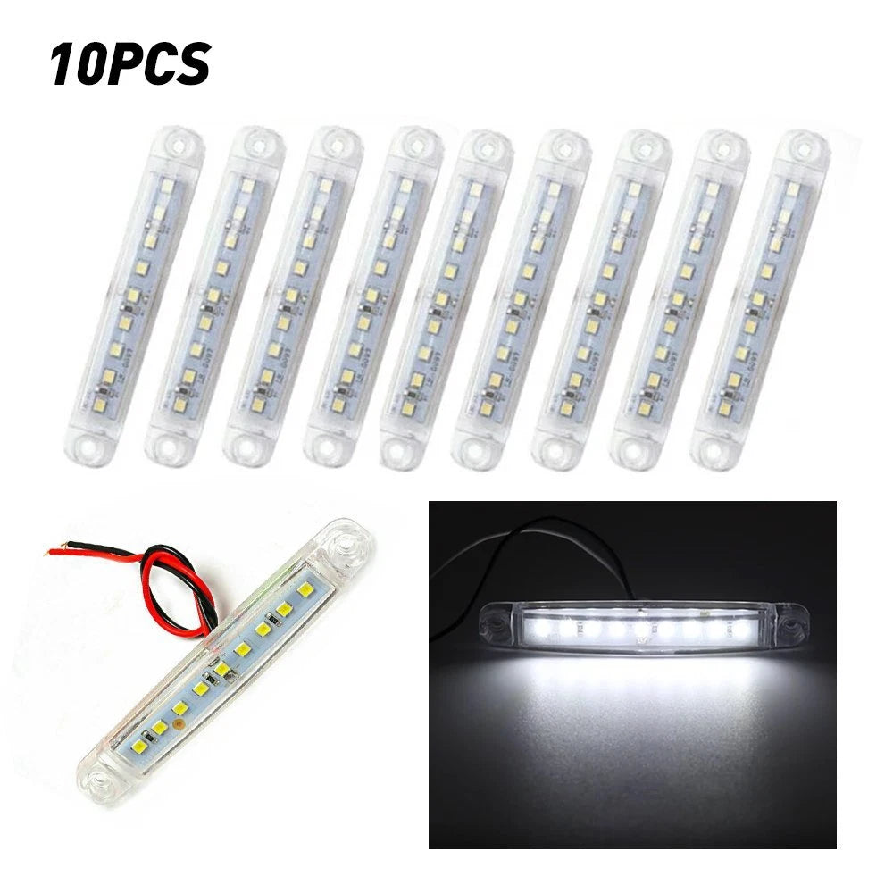 10X Universal White LED License Plate Light for Car SUV Truck RV