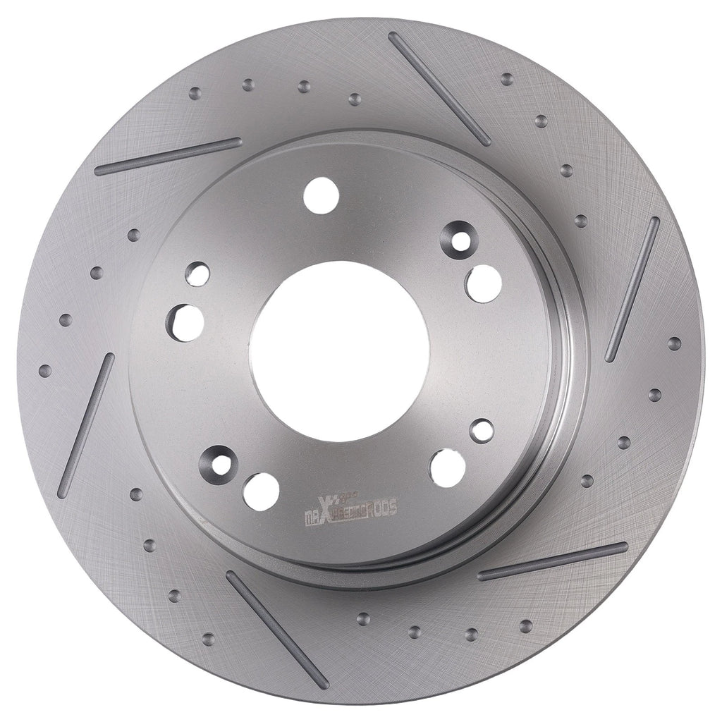 Rear Drilled Slotted Brake Rotors Pads Kit for Acura ILX (2013–2015), CSX (2006–2011)