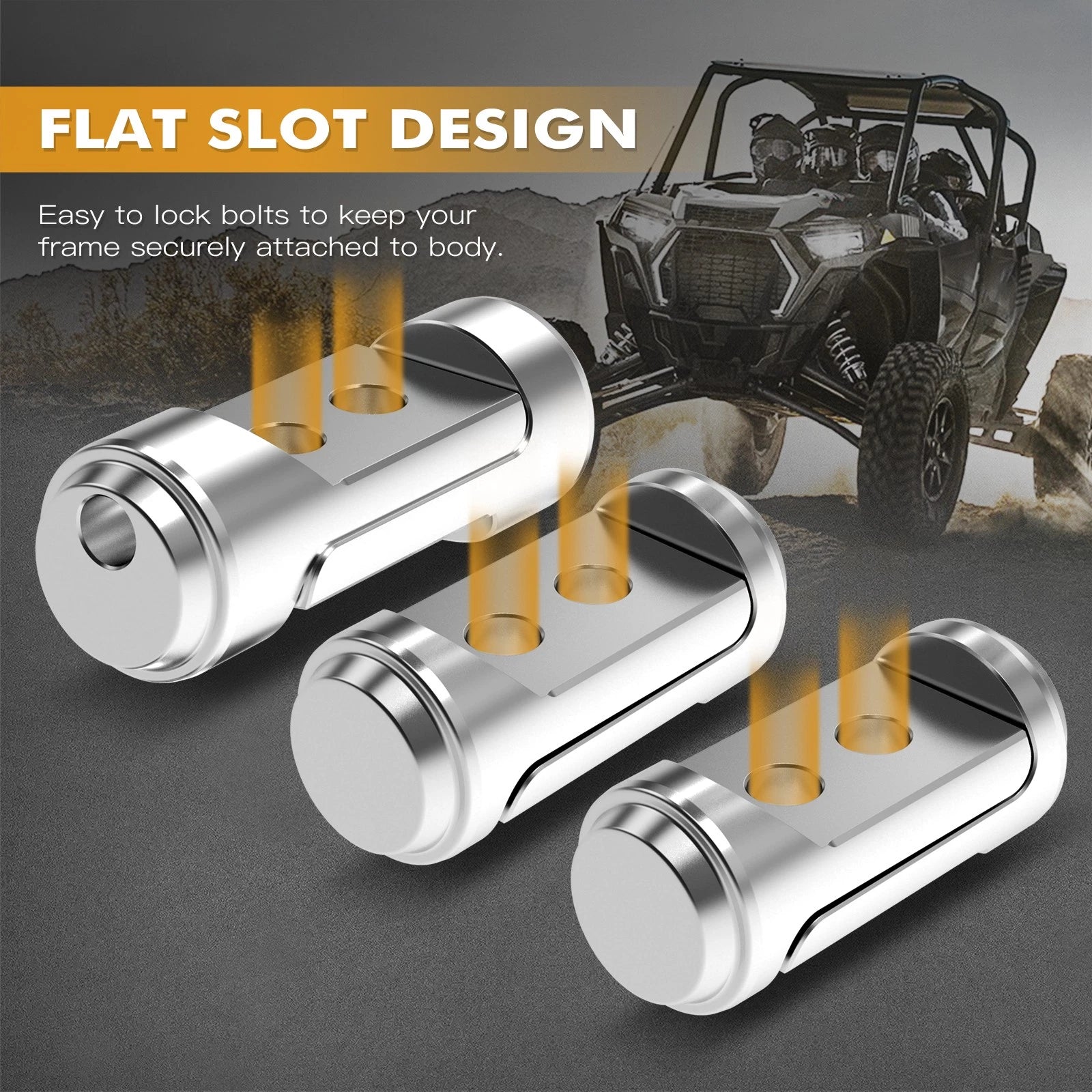 Bungs Wall Tube Cage Connector Adapter for Polaris RZR XP 1000 (2014–2023)