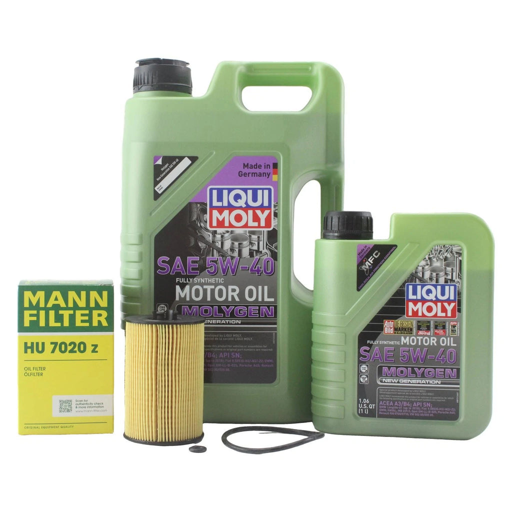 6L Liqui Moly Molygen 5W-40 Engine Oil Change Kit for Golf R (2015–2021)