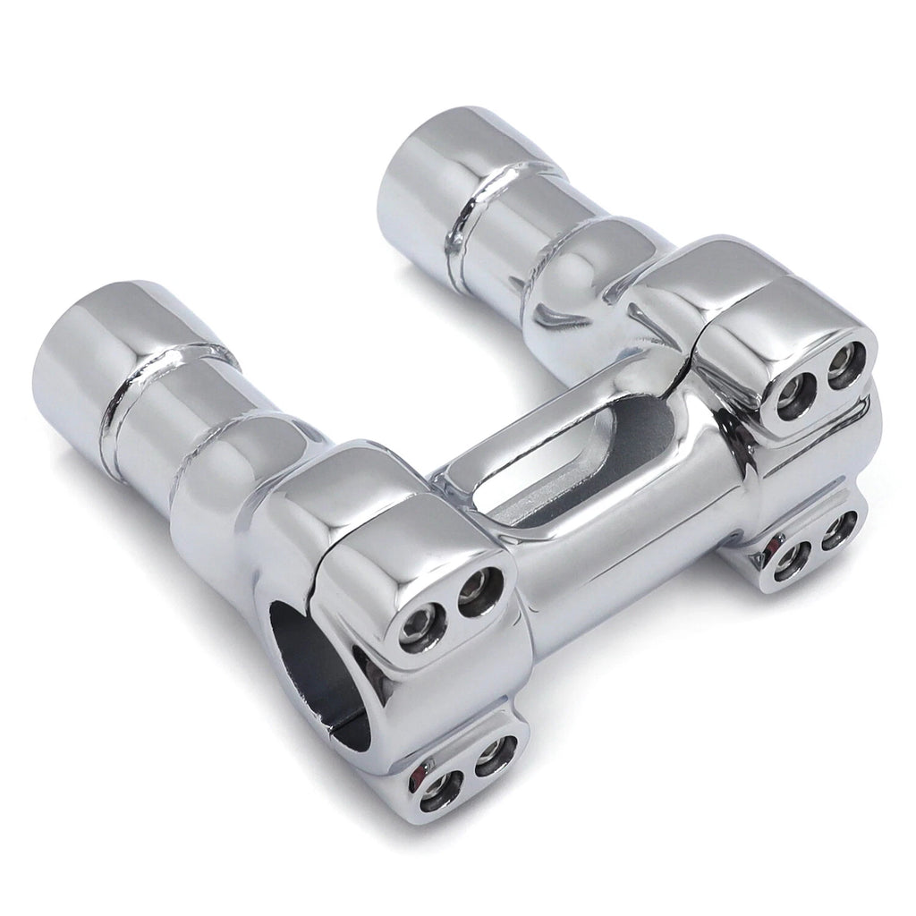 CNC Chrome 4" Riser Handlebar Top Clamp for H-D Touring Road Glide CVO (2014–2023)