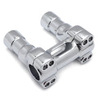 CNC Chrome 4" Riser Handlebar Top Clamp for H-D Touring Road Glide CVO (2014–2023)