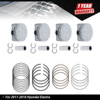 Piston & Piston Ring Set for Hyundai Elantra (2011–2016)