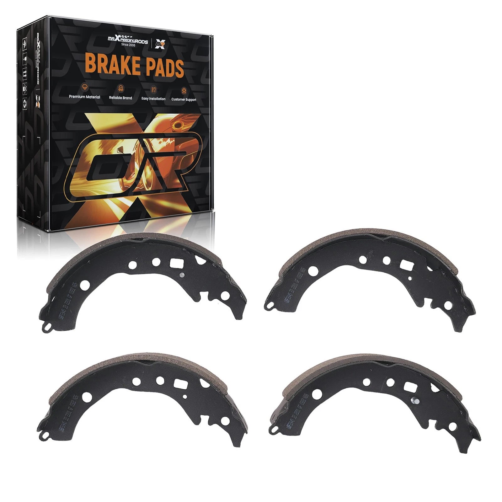 Rear Brake Shoes Set for Toyota Corolla (2009–2019), Prius C (2012–2019) S945 SH-945