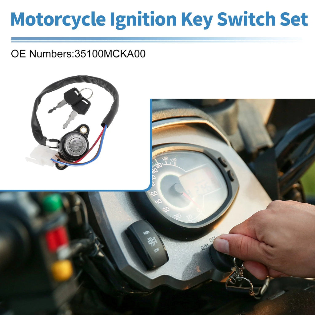 Ignition Key Switch No. 35100MCKA00 for Honda Shadow Spirit 1100 (2001–2007)