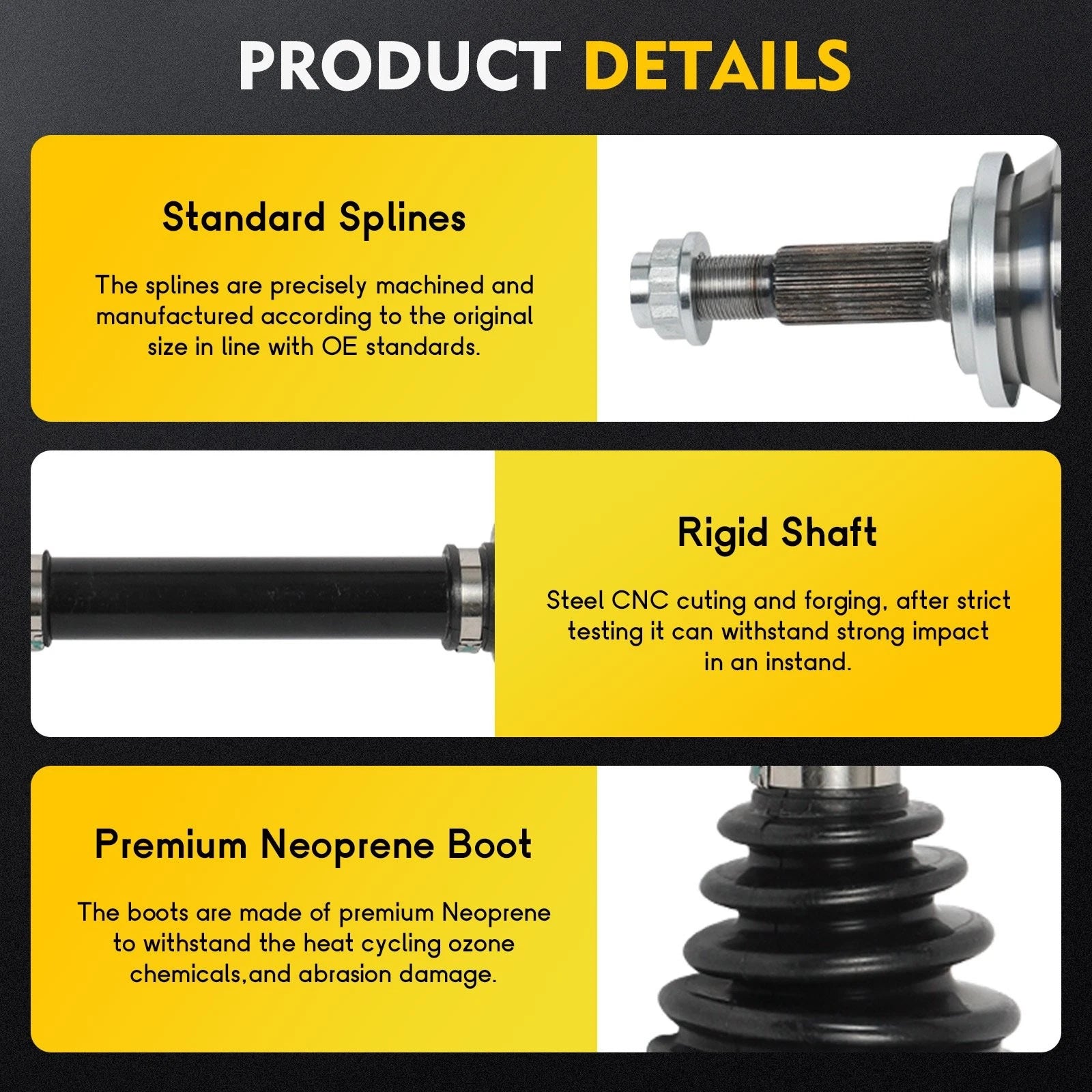 Front Driver Side CV Axle Shaft Assembly for Scion tC (2011–2016)