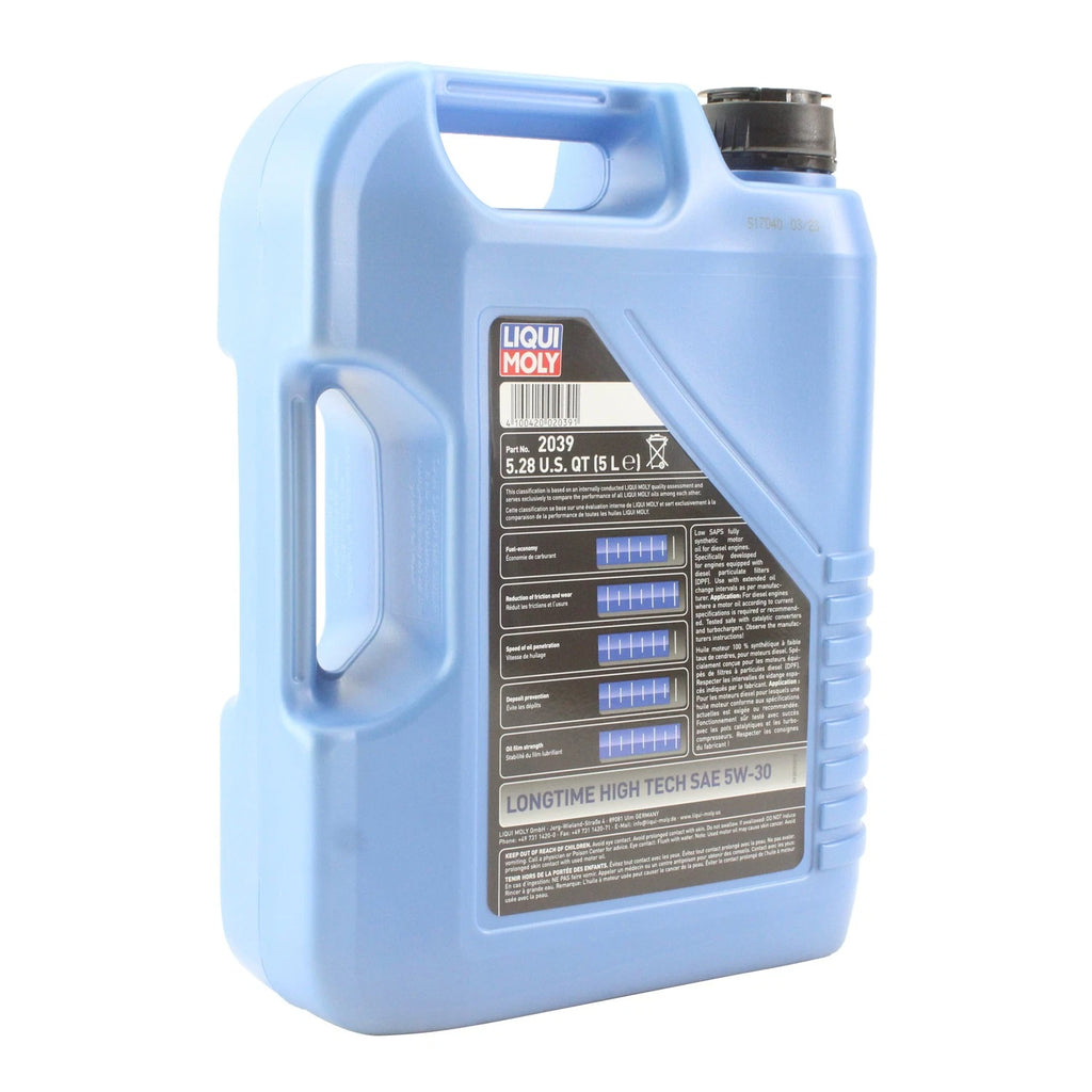 Oil Change Kit 13L Liqui Moly Longtime High Tech 5W30 for Mercedes OM642