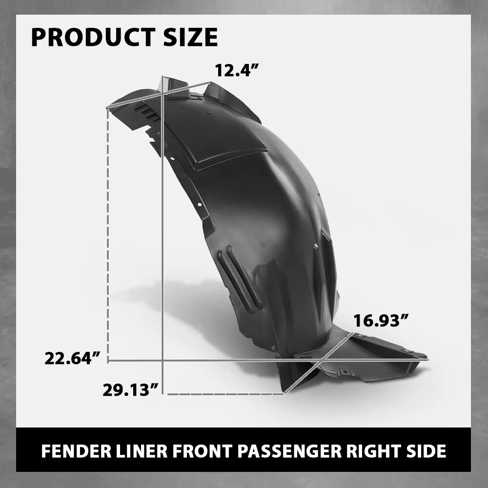 Front Right Fender Liner Splash Shield for Mercedes Benz GLE350d GLE450 (2016)