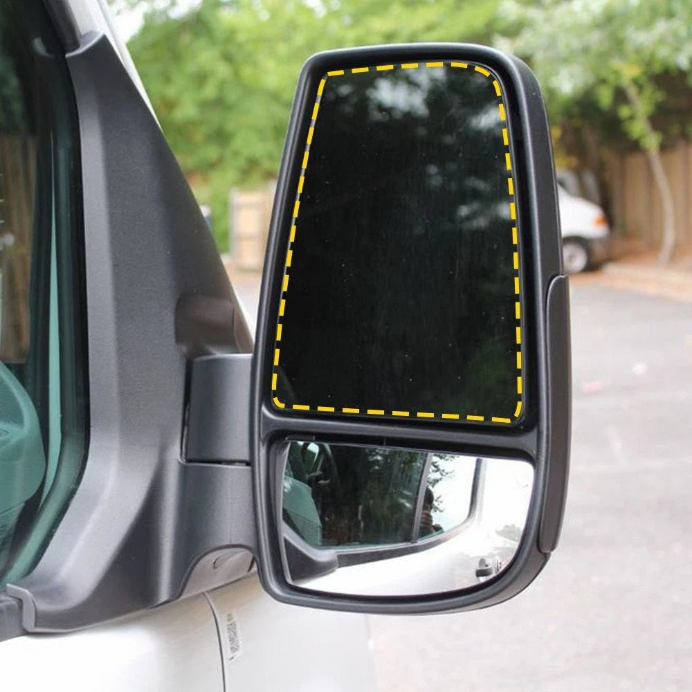 Set of 2 Upper Mirror Glass for Ford Transit T150 T250 T350 (2015–2022)