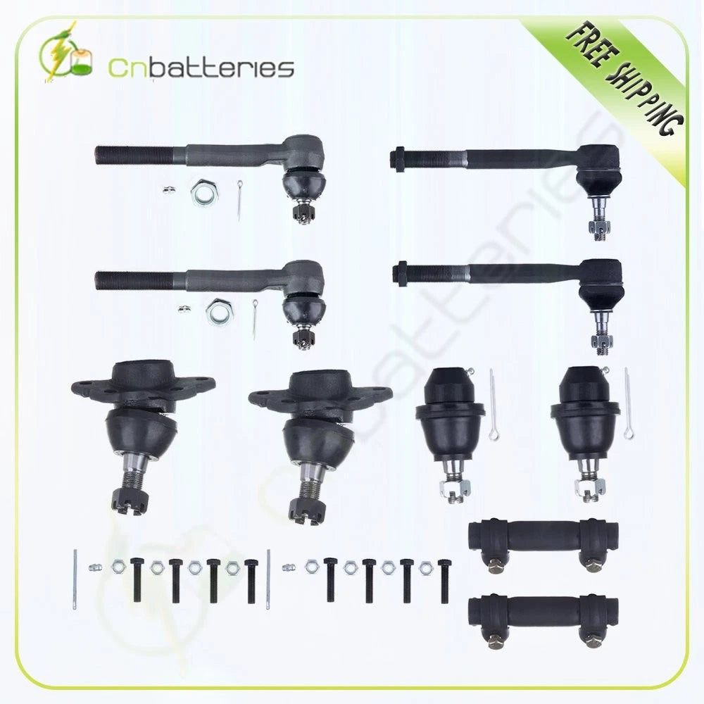 10Pcs Suspension Front Upper Ball Joint Outer Tie Rod End for GMC K3500 (1995–2000)