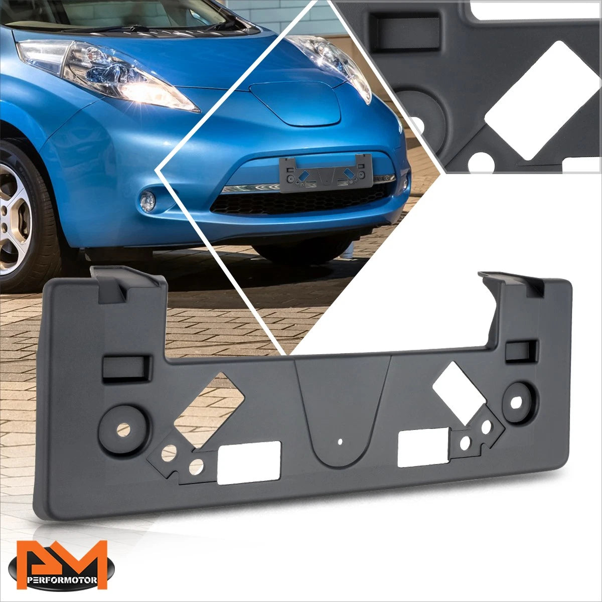 Tow Hook License Plate Mounting Bracket for Nissan Leaf (2011–2012)