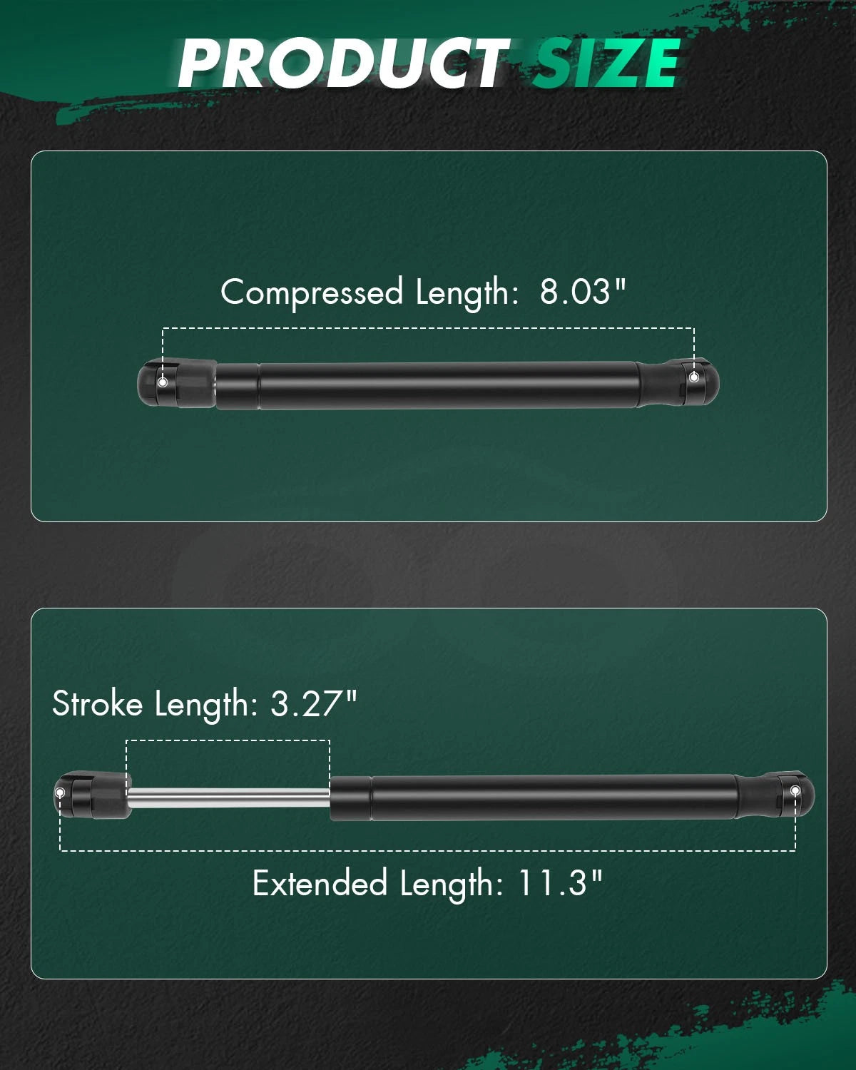 2X Trunk Lift Support Shocks for Ford Mustang GT (2005–2014)