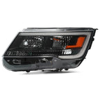 Halogen Headlight Left Driver for Ford Explorer (2016–2018)