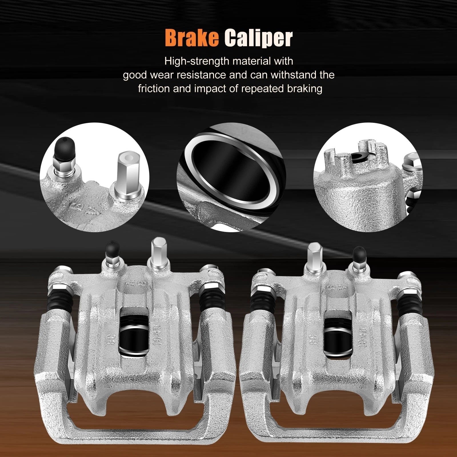 Rear Pair Brake Disc Calipers for Acura RDX (2013–2018) & Honda CR-V (2007–2016)